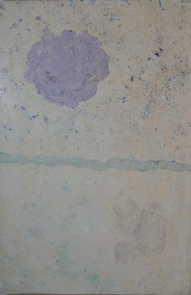 Mauve et gris séparé par ligne verte